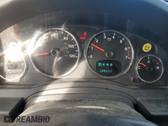 2012 Jeep Liberty Sport with VIN 1C4PJMAK1CW183266, listed as a Copart auction lot 55581725 with 120,655 mi miles and Salvage Title. Bid and sale history available at carsss.com. Image 9.