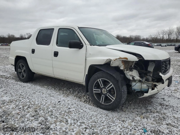2013 Honda Ridgeline Sport with VIN 5FPYK1F75DB013672, listed as a Copart auction lot 47930245 with 175,093 mi miles and Salvage Title. Bid and sale history available at carsss.com. Image 4.
