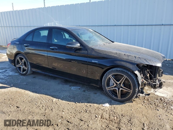 2017 Mercedes-Benz C 43 AMG with VIN 55SWF6EB6HU188251, listed as a Copart auction lot 47346215 with 102,565 mi miles and Salvage Title. Bid and sale history available at DreamBid. Image 4.