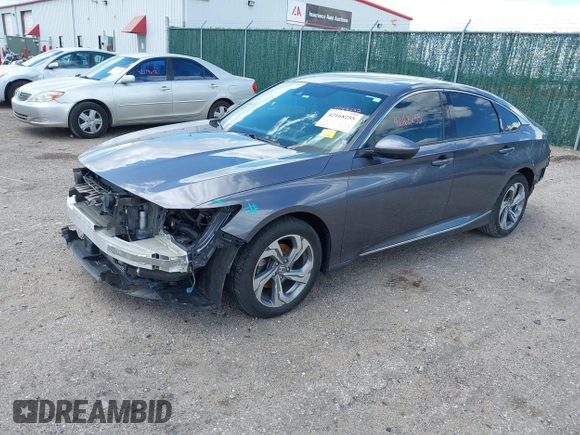 2019 Honda Accord EX with VIN 1HGCV1F44KA008325, listed as a IAAI auction lot 42168255 with 87,541 mi miles and . Bid and sale history available at DreamBid. Image 2.