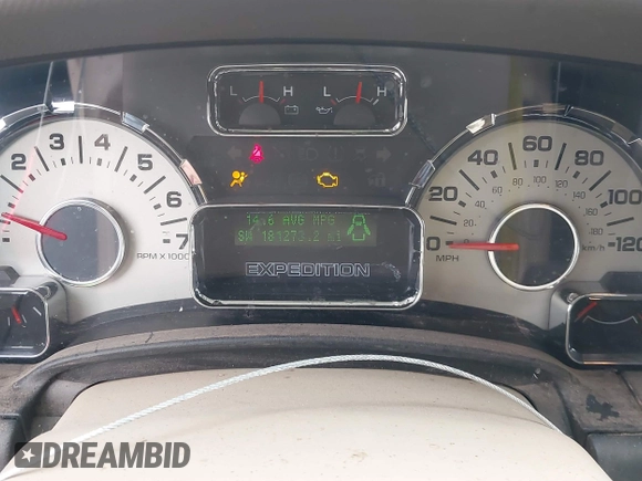 2010 Ford Expedition Eddie Bauer with VIN 1FMJU1H53AEA07197, listed as a IAAI auction lot 41443917 with 181,273 mi miles and . Bid and sale history available at DreamBid. Image 7.