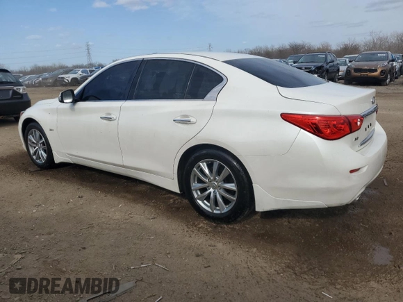 2016 Infiniti Q50 2.0t Premium with VIN JN1CV7AR8GM252752, listed as a Copart auction lot 53073845 with 143,706 mi miles and Salvage Title. Bid and sale history available at carsss.com. Image 2.