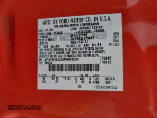 2005 Mazda B-Series Truck z VIN 4F4YR46U55PM04234, wystawiony jako Copart lot #58062805 z przebiegiem 162 683 mil mil oraz Szkoda całkowita • Salvage title. Historia ofert i sprzedaży dostępna na DreamBid. Obrazek 13.