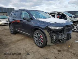 2022 Cadillac XT6 Sport with VIN 1GYKPGRS0NZ177677, listed as a Copart auction lot 81259824 with 13,935 mi miles and Clean Title. Bid and sale history available at carsss.com. Image 4.