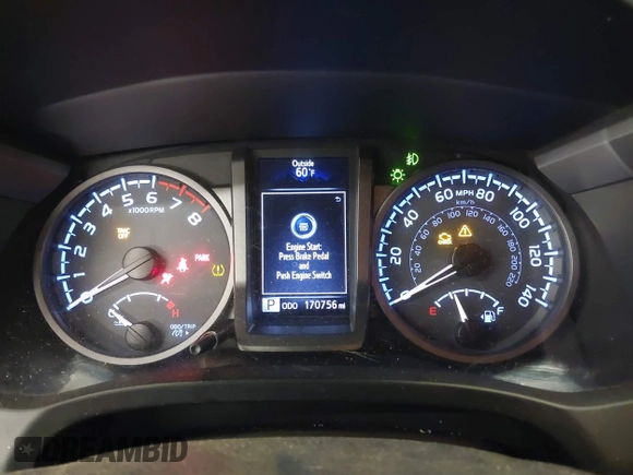 2016 Toyota Tacoma SR5 with VIN 3TMDZ5BN0GM012248, listed as a IAAI auction lot 41215908 with 170,756 mi miles and . Bid and sale history available at DreamBid. Image 7.