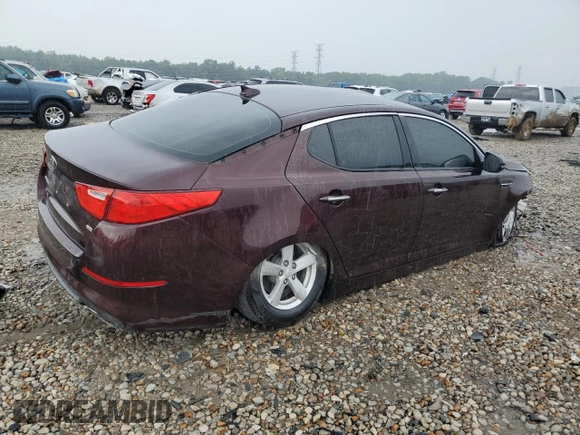 2014 Kia Optima LX with VIN 5XXGM4A76EG266117, listed as a Copart auction lot 66970104 with 81,446 mi miles and Salvage Title. Bid and sale history available at carsss.com. Image 3.