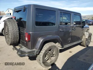 2017 Jeep Wrangler Unlimited Sahara with VIN 1C4BJWEG7HL618442, listed as a Copart auction lot 44628985 with 66,582 mi miles and Salvage Title. Bid and sale history available at carsss.com. Image 3.