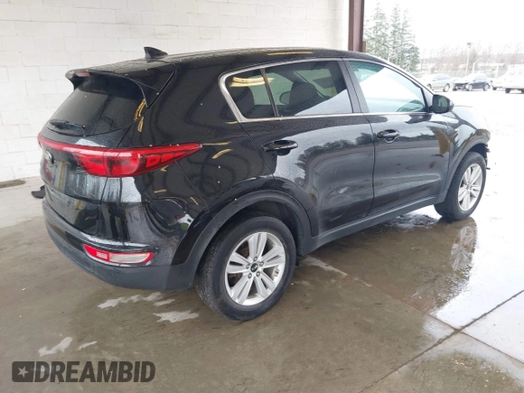 2017 Kia Sportage LX with VIN KNDPMCAC6H7084387, listed as a IAAI auction lot 41860593 with 67,372 mi miles and . Bid and sale history available at carsss.com. Image 4.