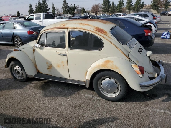 1970 Volkswagen Beetle with VIN 1102980616, listed as a Copart auction lot 43115565 with 49,206 mi miles and Clean Title. Bid and sale history available at DreamBid. Image 2.