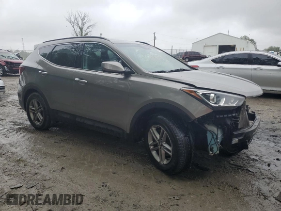 2017 Hyundai Santa Fe 2.4L z VIN 5NMZU3LB8HH032409, wystawiony jako Copart lot #57939915 z przebiegiem 105 494 mil mil oraz Szkoda całkowita • Salvage title. Historia ofert i sprzedaży dostępna na DreamBid. Obrazek 4.