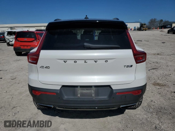 2019 Volvo XC40 R-Design with VIN YV4162UM9K2079488, listed as a Copart auction lot 50567235 with 77,003 mi miles and Salvage title. Bid and sale history available at DreamBid. Image 6.