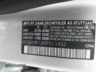 2005 Mercedes-Benz C 240 z VIN WDBRH81J85F611452, wystawiony jako IAAI lot #42308400 z przebiegiem 189 853 mil mil oraz . Historia ofert i sprzedaży dostępna na DreamBid. Obrazek 9.