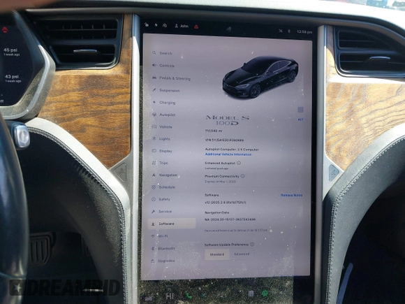 2018 Tesla Model S 75D with VIN 5YJSA1E20JF282889, listed as a IAAI auction lot 41823505 with 110,049 mi miles and . Bid and sale history available at DreamBid. Image 15.