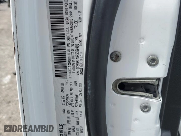 2015 Ram 1500 Big Horn with VIN 1C6RR6LM9FS580481, listed as a Copart auction lot 52956785 with 194,985 mi miles and Salvage Title. Bid and sale history available at carsss.com. Image 12.