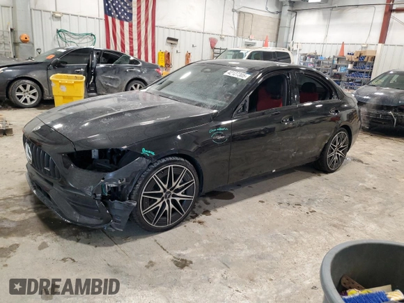 2023 Mercedes-Benz C 43 AMG with VIN W1KAF8HB4PR105840, listed as a Copart auction lot 42127305 with 16,712 mi miles and Salvage Title. Bid and sale history available at DreamBid. Image 1.