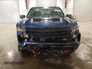 2022 Chevrolet Silverado 1500 Custom Trail Boss with VIN 3GCPDCEK6NG532726, listed as a Copart auction lot 43527885 with 21,634 mi miles and Salvage Title. Bid and sale history available at carsss.com. Image 5.