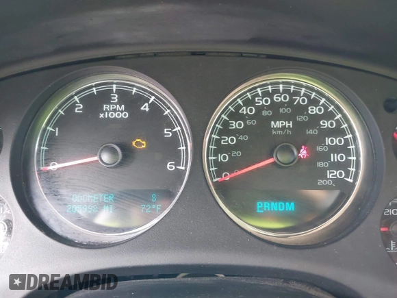 2012 Chevrolet Suburban LT with VIN 1GNSCJE00CR165813, listed as a IAAI auction lot 42494042 with 205,998 mi miles and . Bid and sale history available at DreamBid. Image 7.