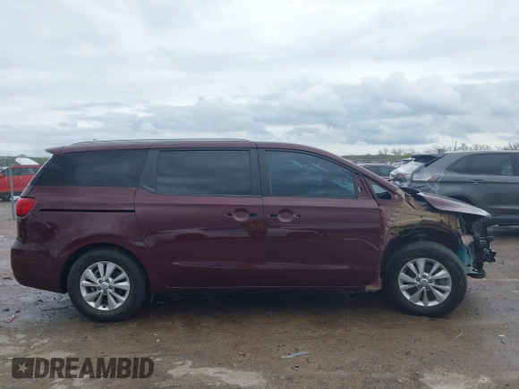 2017 Kia Sedona LX with VIN KNDMB5C16H6237873, listed as a IAAI auction lot 41914092 with 105,900 mi miles and . Bid and sale history available at DreamBid. Image 14.