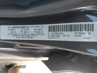 2015 Chrysler 200 Limited with VIN 1C3CCCABXFN528411, listed as a IAAI auction lot 41823474 with 53,925 mi miles. Bid and sale history available at carsss.com. Image 9.