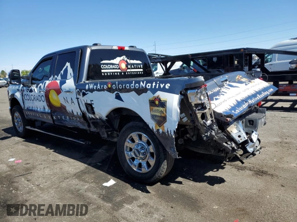 2023 Ford F-350 XL with VIN 1FT8W3BM0PEC08475, listed as a Copart auction lot 43587265 with 38,805 mi miles and Salvage title. Bid and sale history available at DreamBid. Image 2.