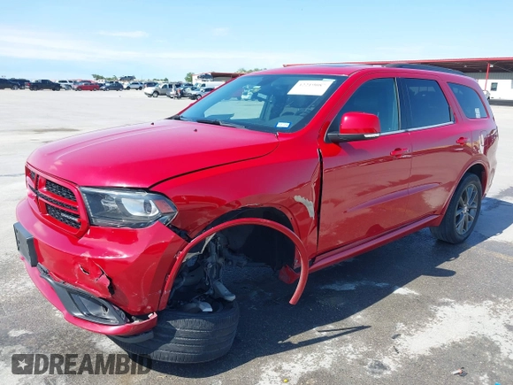 2018 Dodge Durango GT with VIN 1C4RDHDG3JC132980, listed as a IAAI auction lot 42219087 with 97,494 mi miles and . Bid and sale history available at DreamBid. Image 2.