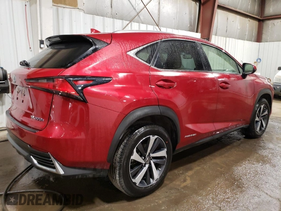 2021 Lexus NX 300h with VIN JTJGJRDZ3M2166206, listed as a Copart auction lot 51825955 with 11,399 mi miles and Salvage Title. Bid and sale history available at DreamBid. Image 3.