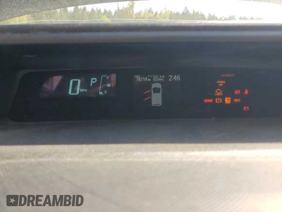 2014 Toyota Prius One with VIN JTDKDTB36E1573654, listed as a Copart auction lot 52643135 with 78,718 mi miles and Salvage Title. Bid and sale history available at DreamBid. Image 9.