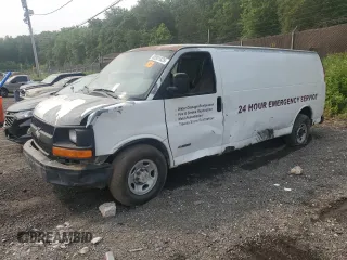 2003 Chevrolet Express Cargo with VIN 1GCHG39U531173856, listed as a Copart auction lot 58951835 with Not provided miles and Salvage title. Bid and sale history available at DreamBid. Image 1.