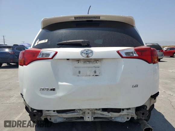 2014 Toyota RAV4 LE with VIN JTMZFREV4EJ006299, listed as a Copart auction lot 62403265 with 130,215 mi miles and Salvage title. Bid and sale history available at DreamBid. Image 6.