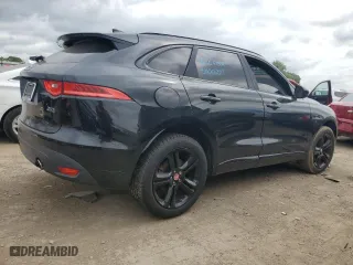 2017 Jaguar F-PACE 35t R-Sport with VIN SADCL2BV3HA083328, listed as a Copart auction lot 64398344 with 0 mi miles and Salvage Title. Bid and sale history available at carsss.com. Image 3.