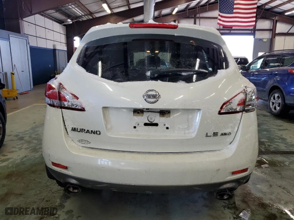 2011 Nissan Murano LE with VIN JN8AZ1MWXBW154850, listed as a Copart auction lot 89349325 with 167,447 mi miles and Salvage Title. Bid and sale history available at carsss.com. Image 6.