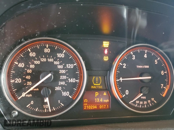 2010 BMW 3 Series 328i with VIN WBAPH5G57ANM34813, listed as a Copart auction lot 42921745 with 210,294 mi miles and Clean Title. Bid and sale history available at DreamBid. Image 9.
