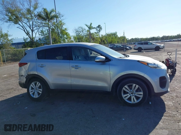 2017 Kia Sportage LX with VIN KNDPM3AC4H7194371, listed as a IAAI auction lot 41774995 with 110,720 mi miles. Bid and sale history available at carsss.com. Image 13.