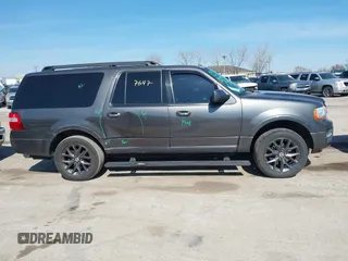 2017 Ford Expedition Max Limited z VIN 1FMJK1KT9HEA46593, wystawiony jako IAAI lot #41777647 z przebiegiem 303 989 mil mil oraz . Historia ofert i sprzedaży dostępna na DreamBid. Obrazek 13.