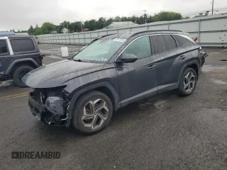 2023 Hyundai Tucson SEL with VIN 5NMJFCAE1PH164687, listed as a Copart auction lot 58412645 with 44,276 mi miles and Salvage title. Bid and sale history available at DreamBid. Image 1.