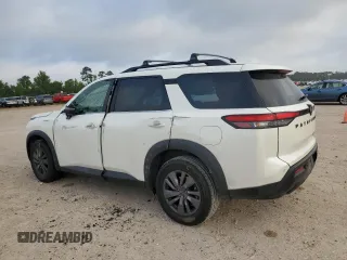 2022 Nissan Pathfinder SV with VIN 5N1DR3BC2NC247957, listed as a Copart auction lot 55448455 with 61,975 mi miles and Salvage title. Bid and sale history available at DreamBid. Image 2.