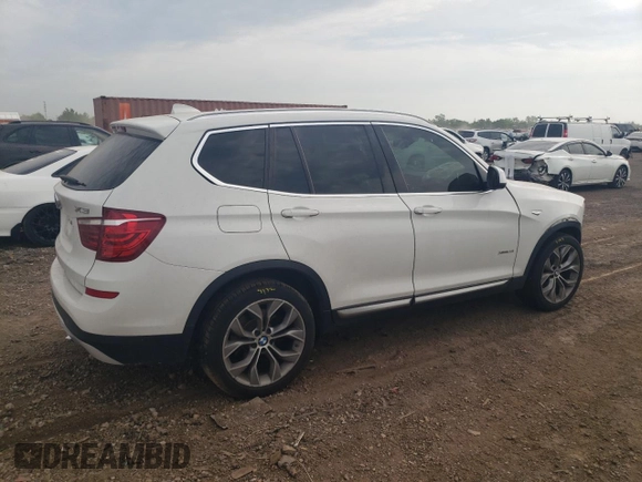 2016 BMW X3 xDrive28i with VIN 5UXWX9C55G0D80790, listed as a Copart auction lot 84271204 with 174,948 mi miles and Salvage Title. Bid and sale history available at carsss.com. Image 3.