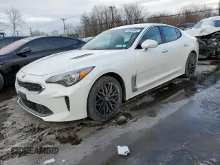 2018 Kia Stinger with VIN KNAE15LA8J6032128, listed as a Copart auction lot 42966965 with 99,272 mi miles and Salvage Title. Bid and sale history available at carsss.com. Image 1.