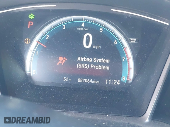 2017 Honda Civic Sedan EX-L with VIN 19XFC1F71HE029540, listed as a IAAI auction lot 41878037 with 82,064 mi miles. Bid and sale history available at carsss.com. Image 16.
