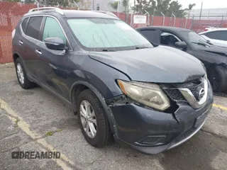 2015 Nissan Rogue S with VIN KNMAT2MV0FP552417, listed as a IAAI auction lot 41874240 with 1 mi miles. Bid and sale history available at carsss.com. Image 1.