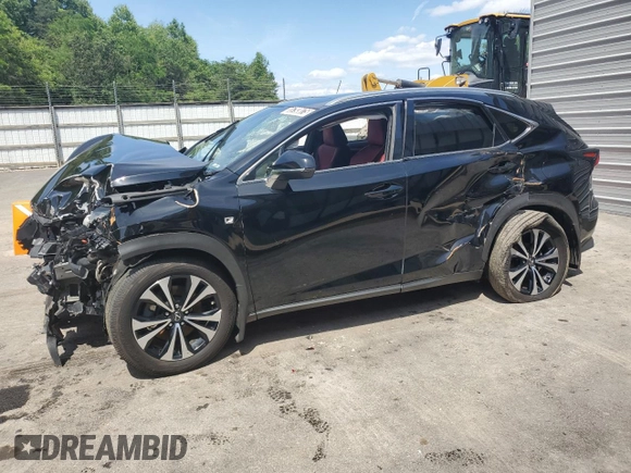 2020 Lexus NX 300 F Sport with VIN JTJSARDZ0L5009448, listed as a Copart auction lot 55793075 with 74,767 mi miles and Clean title. Bid and sale history available at DreamBid. Image 1.
