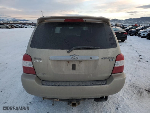 2006 Toyota Highlander Hybrid with VIN JTEEW21A760002047, listed as a Copart auction lot 42580865 with 156,463 mi miles and Clean Title. Bid and sale history available at carsss.com. Image 6.
