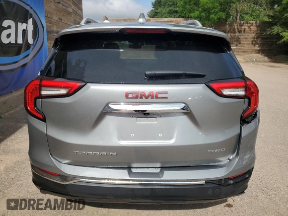 2023 GMC Terrain SLT with VIN 3GKALVEG0PL249477, listed as a Copart auction lot 61233015 with 35,251 mi miles and Clean title. Bid and sale history available at DreamBid. Image 6.
