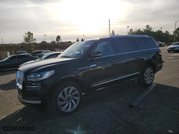 2023 Lincoln Navigator L Reserve with VIN 5LMJJ3LG6PEL00420, listed as a Copart auction lot 81053473 with 15,112 mi miles. Bid and sale history available at carsss.com. Image 1.