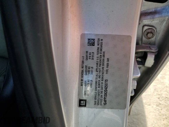 2013 Buick Verano with VIN 1G4PP5SK2D4250775, listed as a Copart auction lot 63136025 with 161,630 mi miles and Clean title. Bid and sale history available at DreamBid. Image 12.