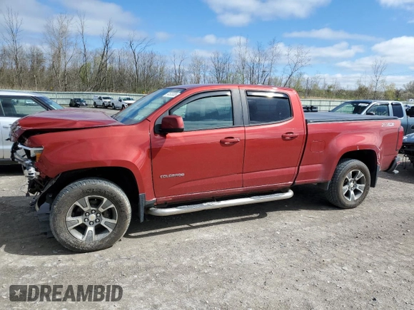 2015 Chevrolet Colorado 4WD Z71 with VIN 1GCGTCE34F1163778, listed as a Copart auction lot 54533085 with 180,319 mi miles and Salvage title. Bid and sale history available at DreamBid. Image 1.