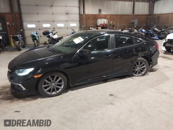 2020 Honda Civic Sedan EX with VIN 19XFC1F35LE203955, listed as a IAAI auction lot 41215735 with 44,102 mi miles. Bid and sale history available at carsss.com. Image 19.