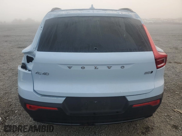 2024 Volvo XC40 Plus Dark Theme with VIN YV4L12UL3R2241057, listed as a Copart auction lot 43803265 with 9,396 mi miles and Salvage title. Bid and sale history available at DreamBid. Image 6.