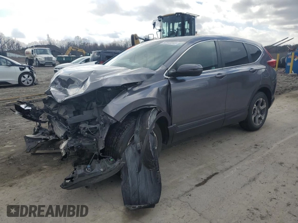 2018 Honda CR-V EX with VIN 7FARW2H57JE105434, listed as a Copart auction lot 52340845 with Not Provided miles and Salvage Title. Bid and sale history available at DreamBid. Image 1.