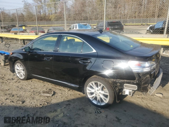 2010 Lexus HS 250h with VIN JTHBB1BAXA2021361, listed as a Copart auction lot 80203214 with 157,015 mi miles and Salvage Title. Bid and sale history available at DreamBid. Image 2.